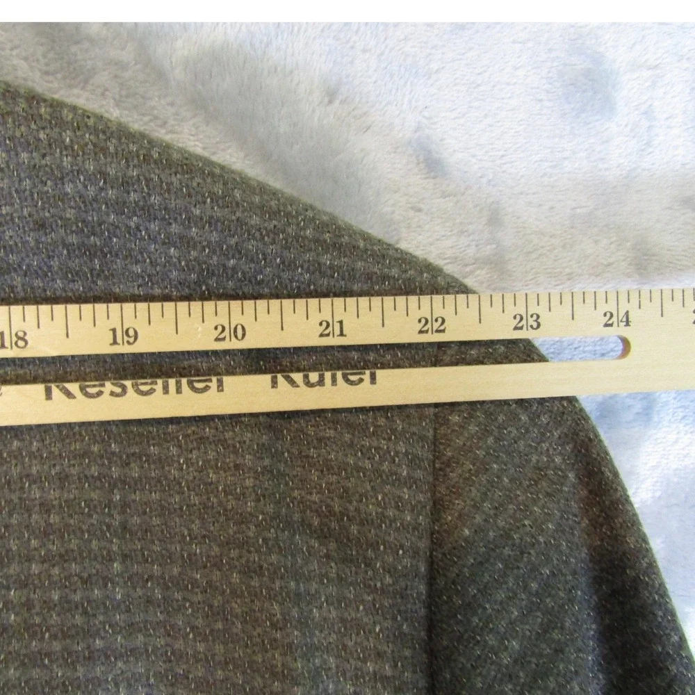 Turnbury‎ Wool Blazer Mens XL Brown Good Vintage Made in USA Micro Check Jacket